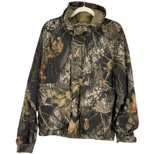 Vtg Columbia Jacket Men M Camo Camouflage Hunting Mossy Oak Breakup Interchange